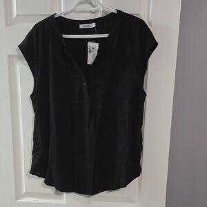 Ricki's Black Button-Front Blouse